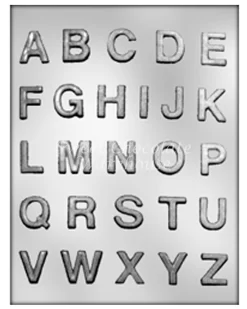 Alphabet Chocolate Mould‚ 2cm X 2.5cm – BPA-free Plastic