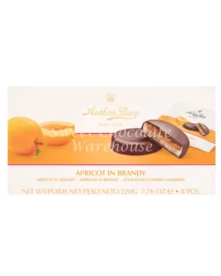 Anthon Berg Apricot In Brandy Chocolate Covered Marzipan 220g