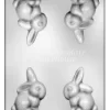 Bunny 3D Small Chocolate Moulds – 6.4 Cm X 8.6 Cm X 3.8 Cm – BPA-free Plastic