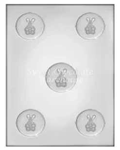 Bunny Cookie Chocolate Moulds – 5cm X 5cm¬†x 2cm– BPA Free Plastic