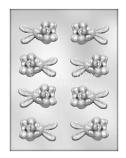 Bunny Face Large Chocolate Mould 4.1 X 6.2 X 1.8cm- BPA-free Plastic
