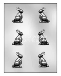 Bunny Sitting 3D Small Mould –5.1 Cmx 3 Cm – BPA Free Plastic