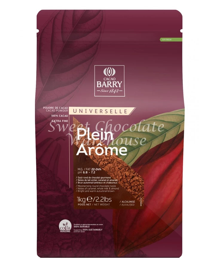 Barry Callebaut Cocoa Powder Plein Arome 1kg – Dutch Processed