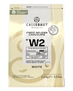 Callebaut White Chocolate Belgian Couverture Callets Recipe No W2 2.5kg – Crafted In Belgium