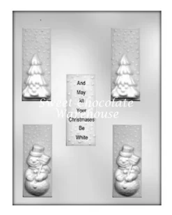 Christmas Long Bar Chocolate Mould