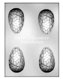 Cracked Egg Chocolate Mould Set Of 4 – 8.3 X 5.1cm – BPA-free Plastic