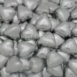 Milk Chocolate Hearts – Silver 5kg, 575 Pieces, Made In Australia