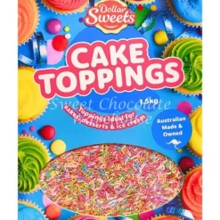 Dollar Sweets Rainbow Cake Sprinkles 1.5kg