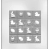 Easter Break Bar Chocolate Mould – 13.3cm X 13.3cm X 1.3cm – BPA Plastic Free
