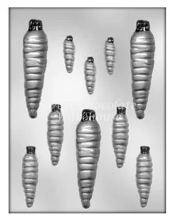 Easter Carrot Chocolate Mould – 4.1 To 11.1 Cm Long – 10 Cavities – BPA-free Plastic