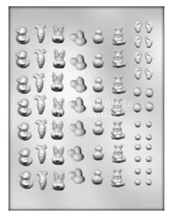 Easter Variety Mini Mould – 0.6cm ~ 2.5cm – BPA-free Plastic