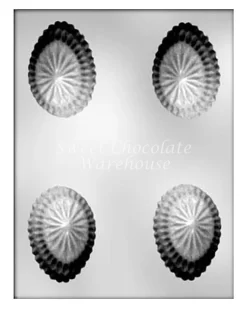 Egg Cut Glass Small Mould– 7.9 Cm X 5.4 Cm X 2.9 Cm – BPA-free Plastic