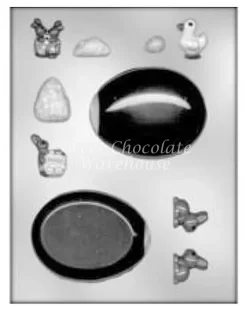 Egg Panoramic Chocolate Mould – 10cm X 7.5cm – BPA-free Plastic