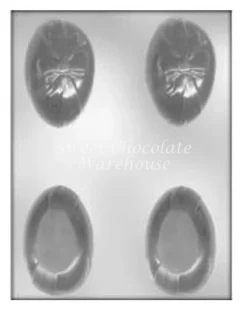 Egg With Ribbon 3D Chocolate Mould –8cm X 5.5cm – BPA-free Plastic