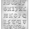 Fancy Alphabet Chocolate Mould‚ 2.5cm X 3cm