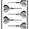 Heart Puffy Small Sucker Mould – 4.5cm X 3.8cm – BPA-free Plastic