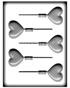 Heart Puffy Small Sucker Mould – 4.5cm X 3.8cm – BPA-free Plastic