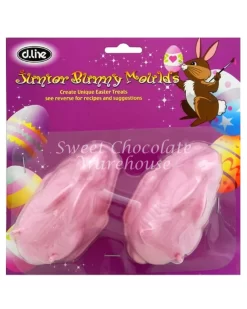 Junior Bunny Moulds – 10cm X 6cm – Pink