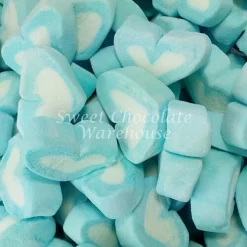 Lolliland Marshmallows Blue & White Hearts 800g
