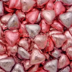 Milk Chocolate Hearts – Pink, Light Pink And Lilac5kg– 575pieces – Made In Australia