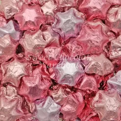 Milk Chocolate Stars – Pink, Light Pink And Lilac500g– 57pieces – Made In Australia