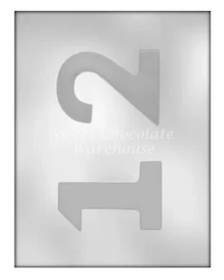 Numbers 1-2 Mould 9.5 Cm X 6.4 Cm X 1 Cm – BPA-free Plastic