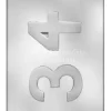 Numbers 3-4 Mould 9.5 Cm X 6.4 Cm X 1 Cm – BPA-free Plastic