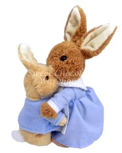 Peter Rabbit And Mrs Rabbit Soft Plush Toy Duo Set 23cm