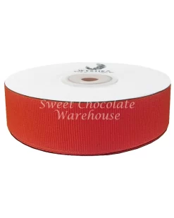 Ribbon Grosgrain Red 25mm X 25mts