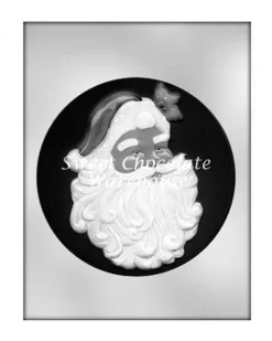 Santa Plaque Mould – 15.6cm X 1.3cm – BPA-free Plastic