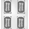 Season’s Greetings Chocolate Bar Mould – 5.7 X 9.5cm – BPA-free Plastic