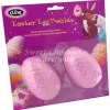 Small Cracked Finish Easter Egg Moulds – Pink – 8.5cm X 5.5cm