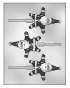 Star Santa Sucker Chocolate Moulds 8 X 16.5cm – BPA-free Plastic
