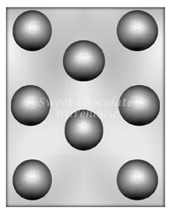 Truffle Round Mould – 4.8 Cm X 2.2 Cm – BPA-free Plastic