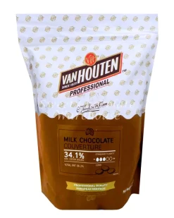 Van Houten Milk Chocolate – Couverture Chocolate 34.1% – 1.5kg