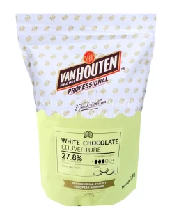 Van Houten White Chocolate – Couverture Chocolate 27.8% – 1.5kg