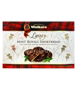 Walkers Luxury Mint Royals Shortbread 150g – 12 Pieces