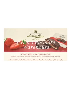 Anthon Berg Strawberry In Sparkling Wine Chocolate Covered Marzipan 220g