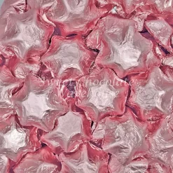 Milk Chocolate Stars – Light Pink 500g – 57 Pieces– Made In Australia