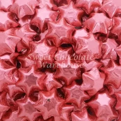 Milk Chocolate Stars – Pink 500g– 57 Pieces – Made In Australia