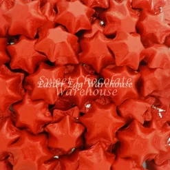 Milk Chocolate Stars – Red 5kg – 575 Pieces – Made In Australia