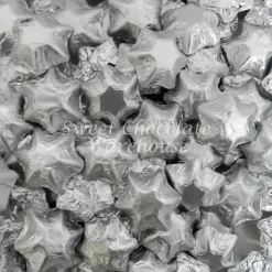 Milk Chocolate Stars – Silver 500g – 57 Pieces– Made In Australia