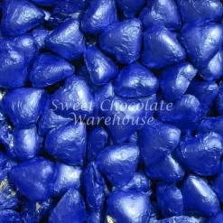 Milk Chocolate Hearts – Dark Blue 5kg‚ 575 Pieces‚ Made In Australia