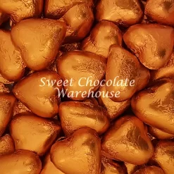 Milk Chocolate Hearts – Orange 1kg‚ 115 Pieces‚ Made In Australia