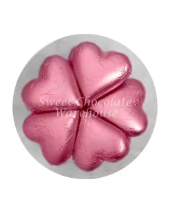 Pink Milk Chocolate Hearts – 30g X 30 Pieces– Made In Australia