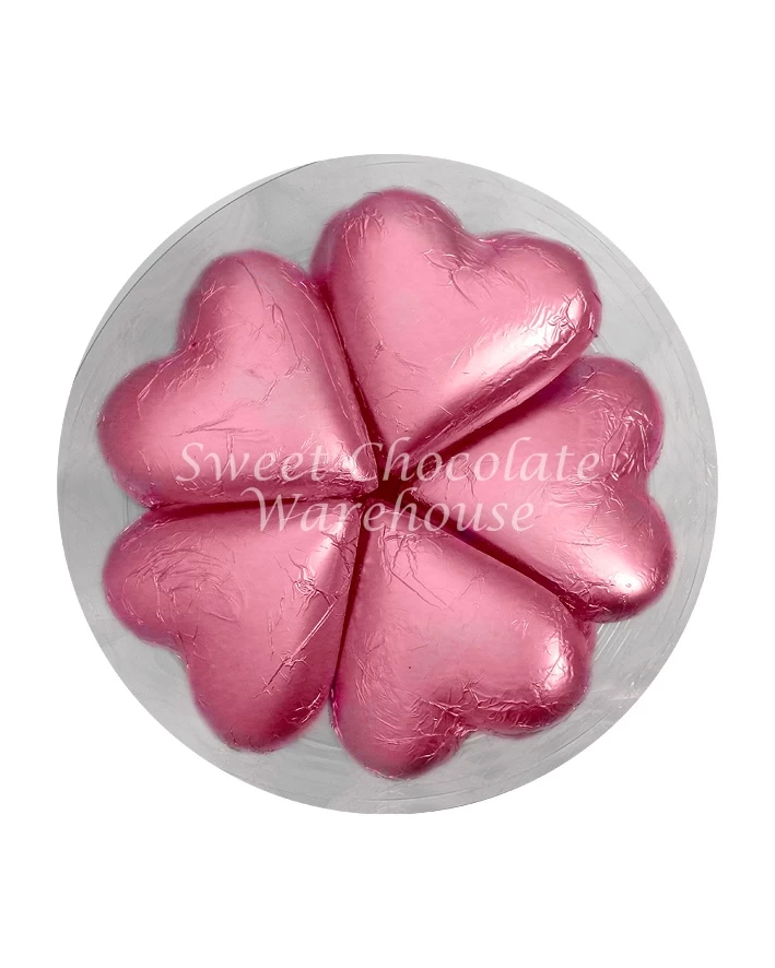 Pink Milk Chocolate Hearts – 30g X 30 Pieces– Made In Australia