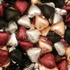 Milk Chocolate Hearts –Burgundy, Silver, Black And Rose Gold5kg– 575pieces – Made In Australia