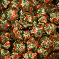 Christmas Cherry Gold Milk Chocolate Stars 5kg – 575 Pieces – Made In Australia