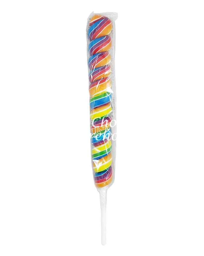 Lollipops – Sweetworld Rainbow Twist Pop 60g X 24 - Image 2