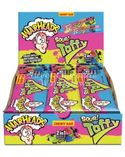 Warheads 2 In 1 Tropical Taffy Bar 42g X 24pcs